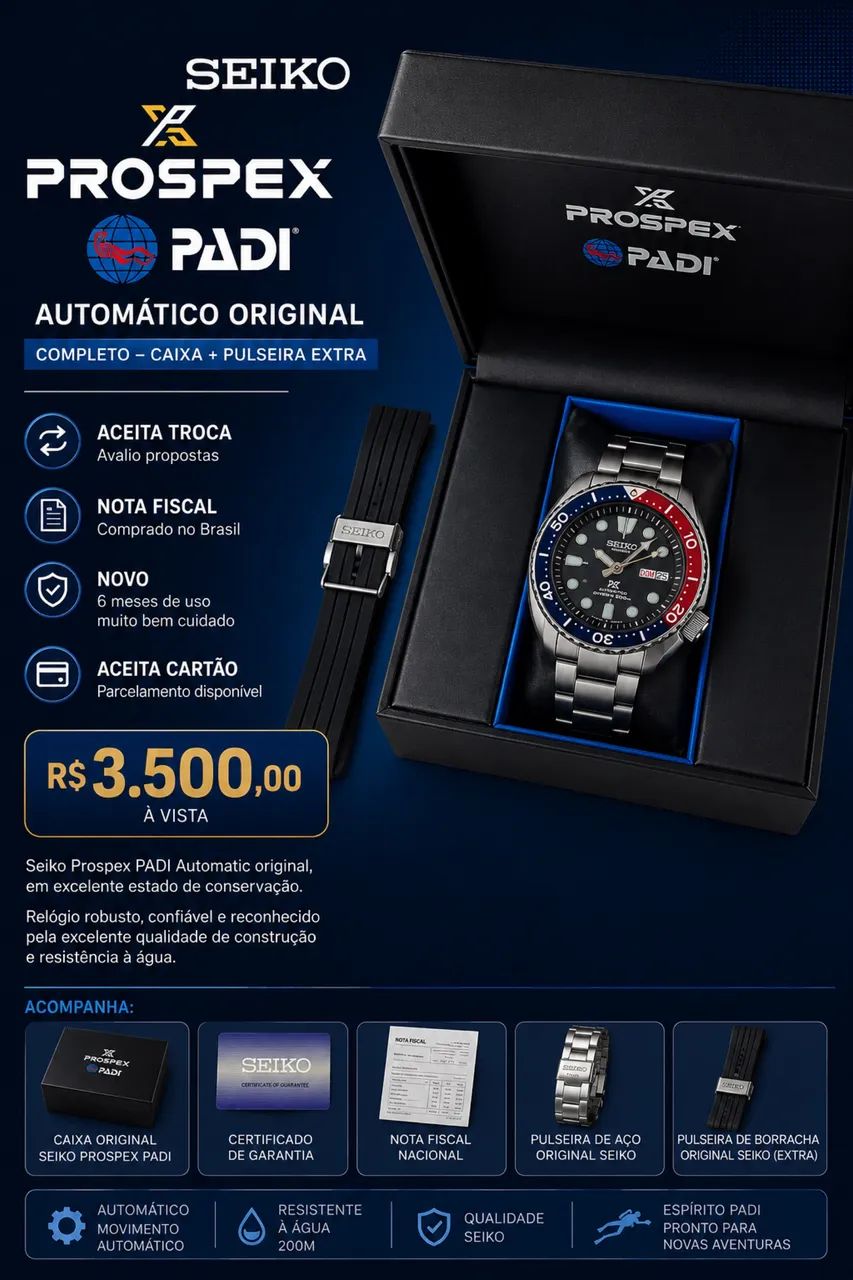 Seiko Prospex PADI Automático Original - Foto 2