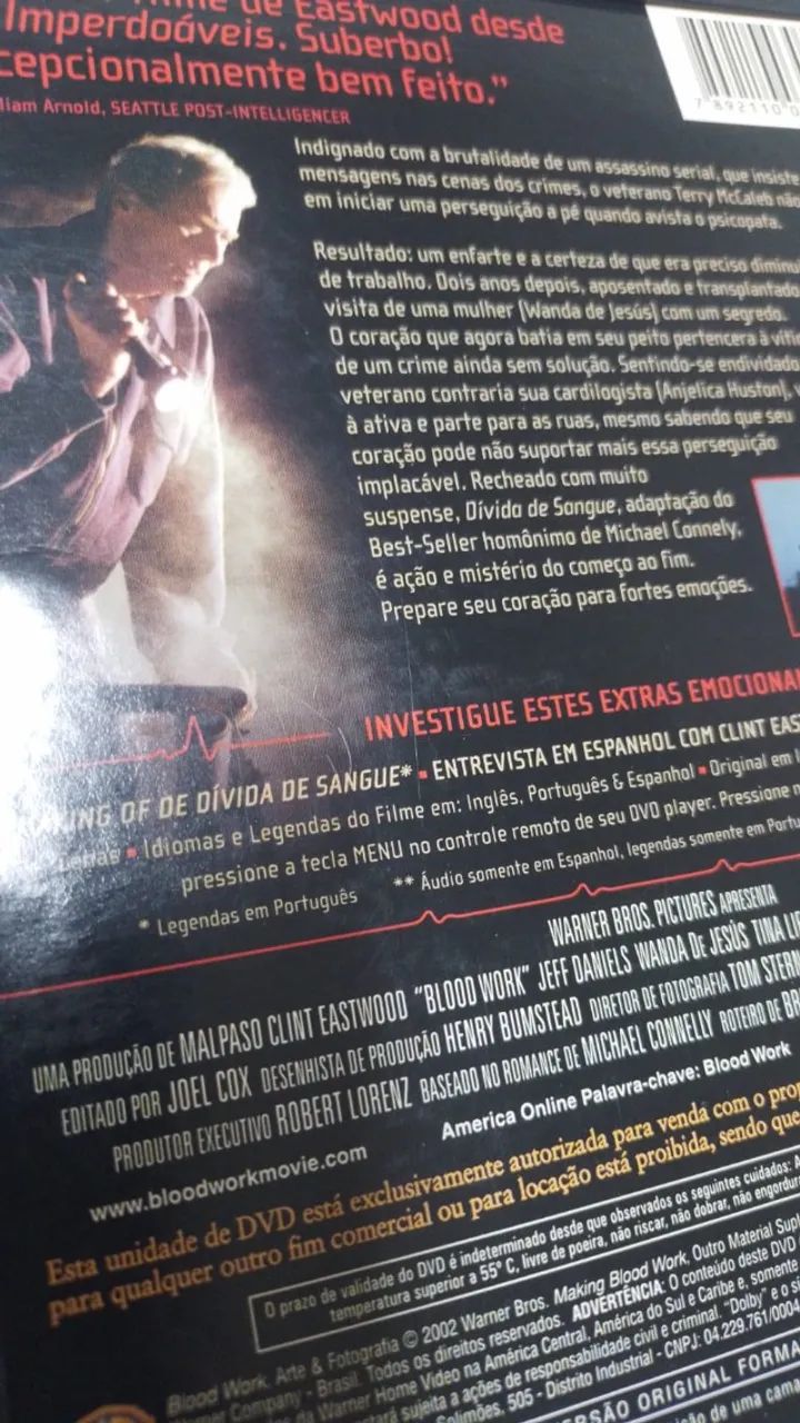 DVD Dívida De Sangue ( 25453 ) - Foto 4