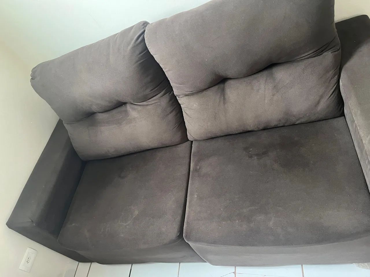 Sofá retrátil 2,10m marrom escuro - Foto 2