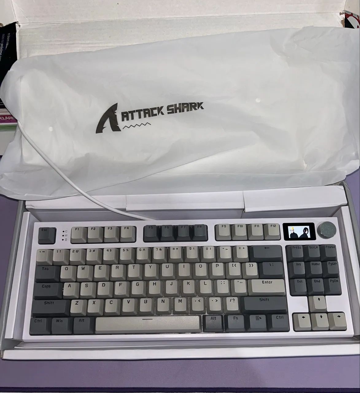 Teclado Mecânico Gamer Attack Shark K86 Bluetooth / Tri Mode / 2.4G.  - Foto 4