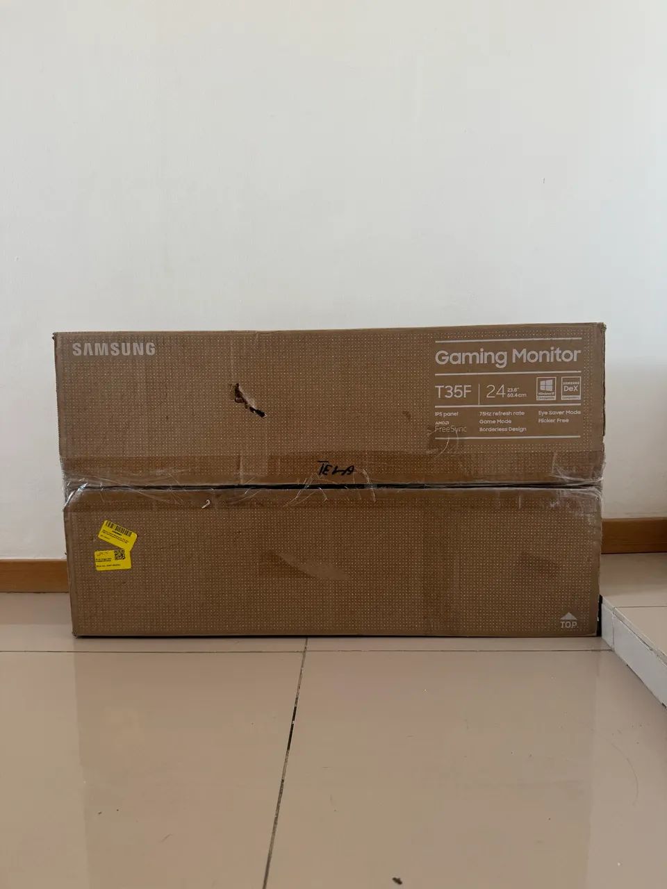 Monitor Samsung 24 Polegadas Gamer T350 Com Defeito na Tela - Foto 4