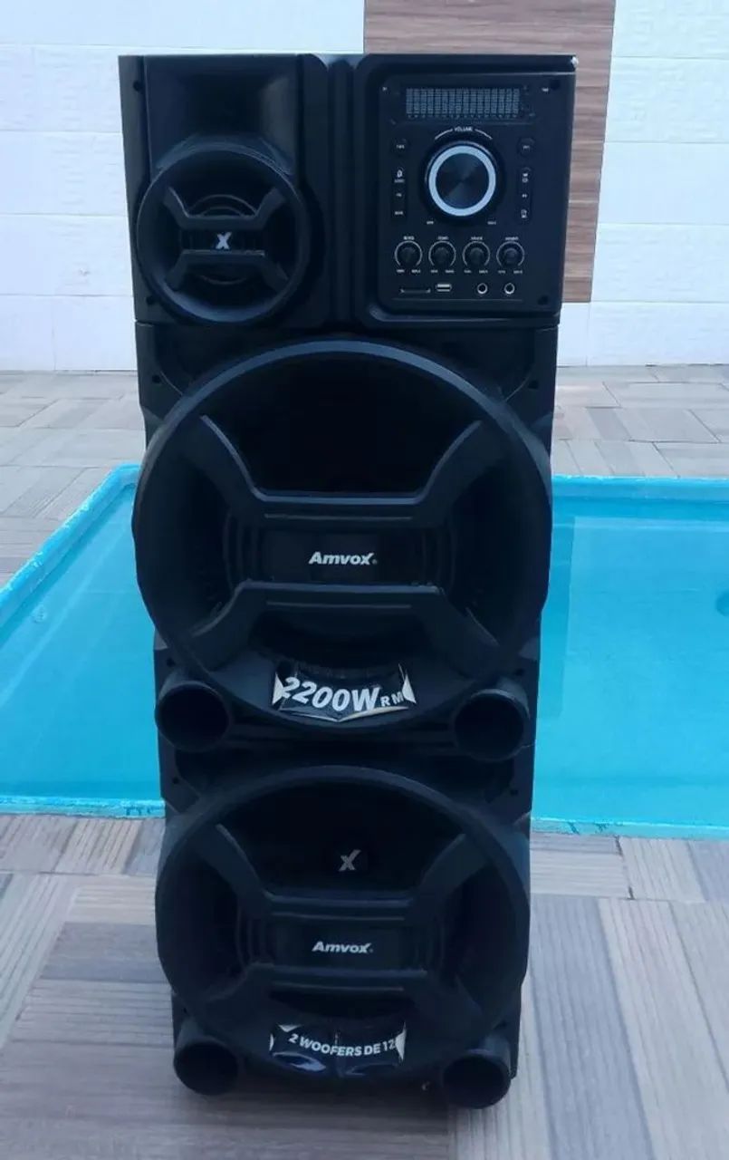 Vendo Caixa De Som Amvox 2.200 Watss 