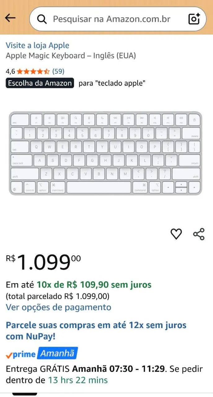 Teclado Magic Keyboard Apple e Magic Mouse - Foto 4