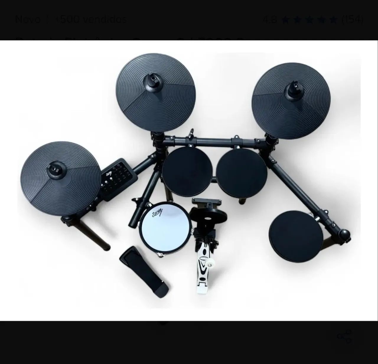 Bateria eletrônica seven  - Foto 5