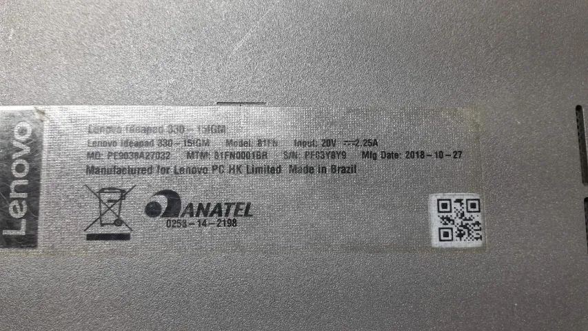Placa Mãe Lenovo Ideapad 330 15igm - Foto 2
