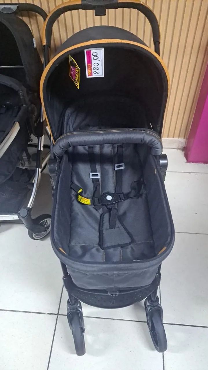 Carrinho de bebê usado + bebê conforto - Foto 2