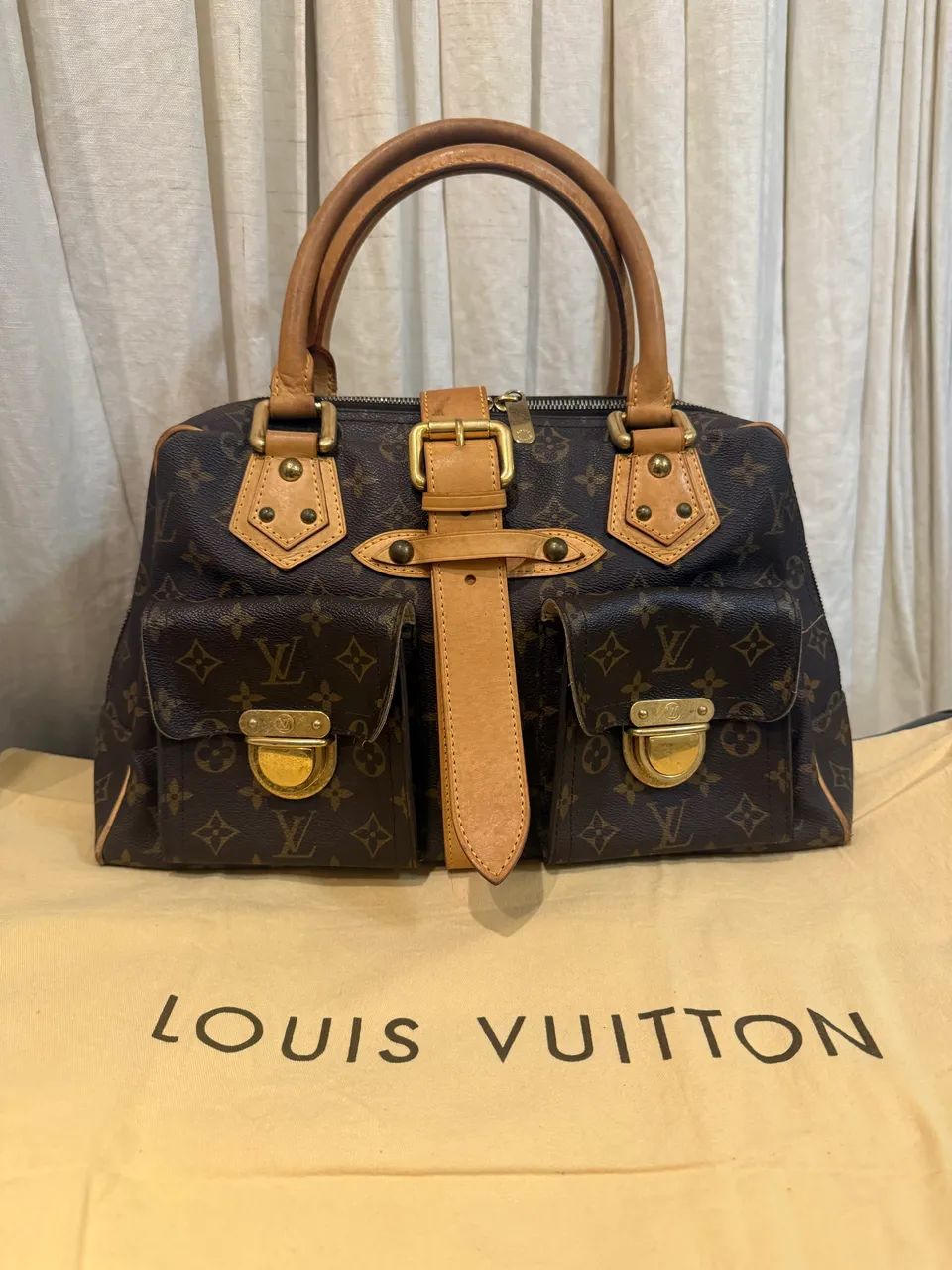 Bolsa Louis Vuitton Manhattan PM Monogram Original - Excelente Estado