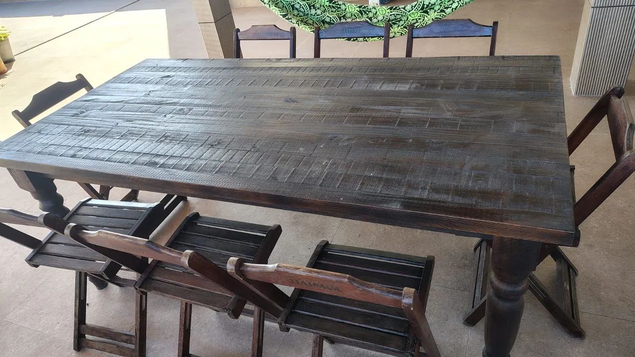Mesa com 8 cadeiras  - Foto 4