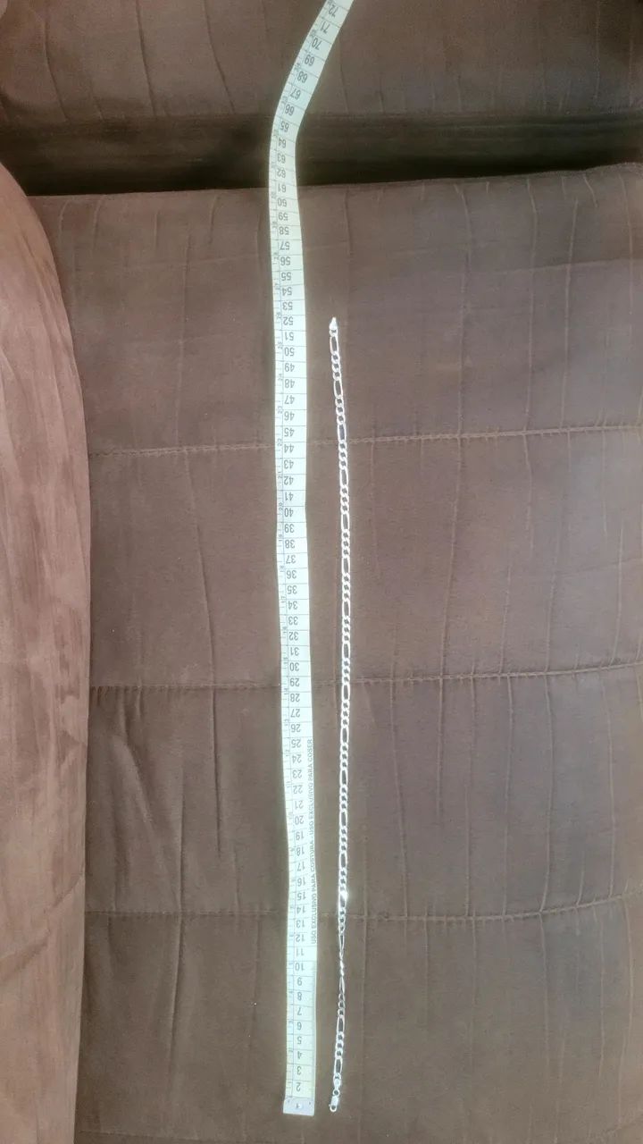 Cordão de prata original 52 cm - Foto 5