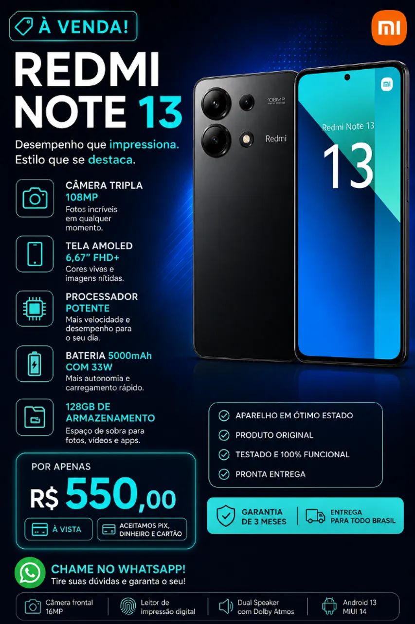 Telefone redimi note 13