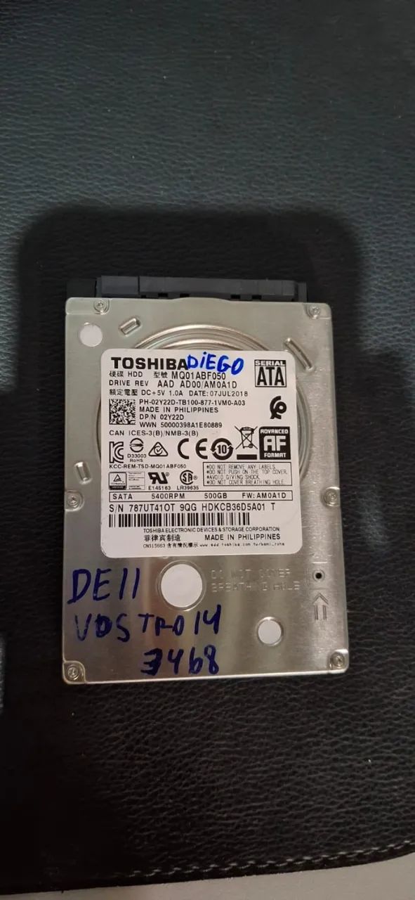 HD notebook 500GB - Foto 2