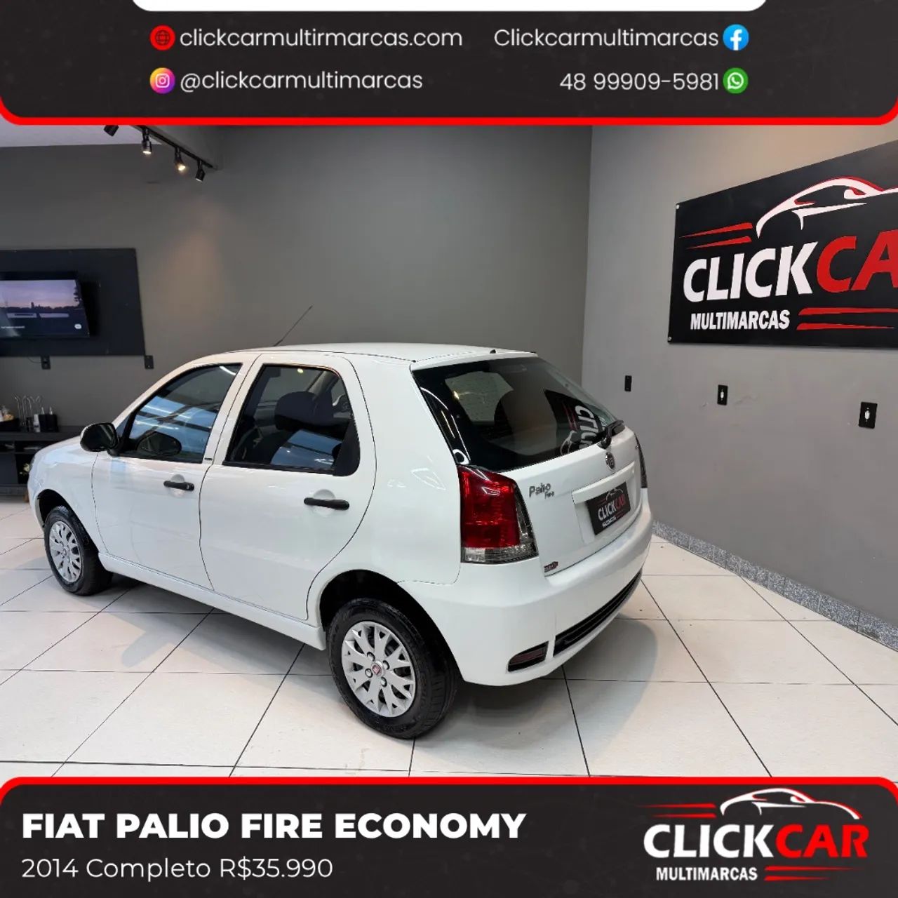 Fiat Palio Celebration 1.0 Fire Flex 8V 4P 2014 - Foto 4