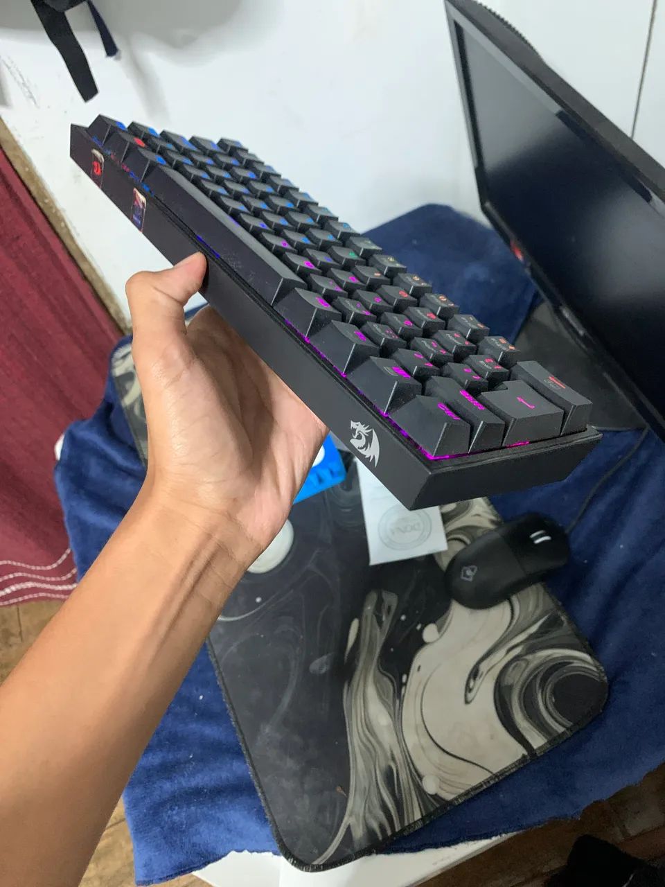 Teclado redragon tecla marrom  - Foto 2