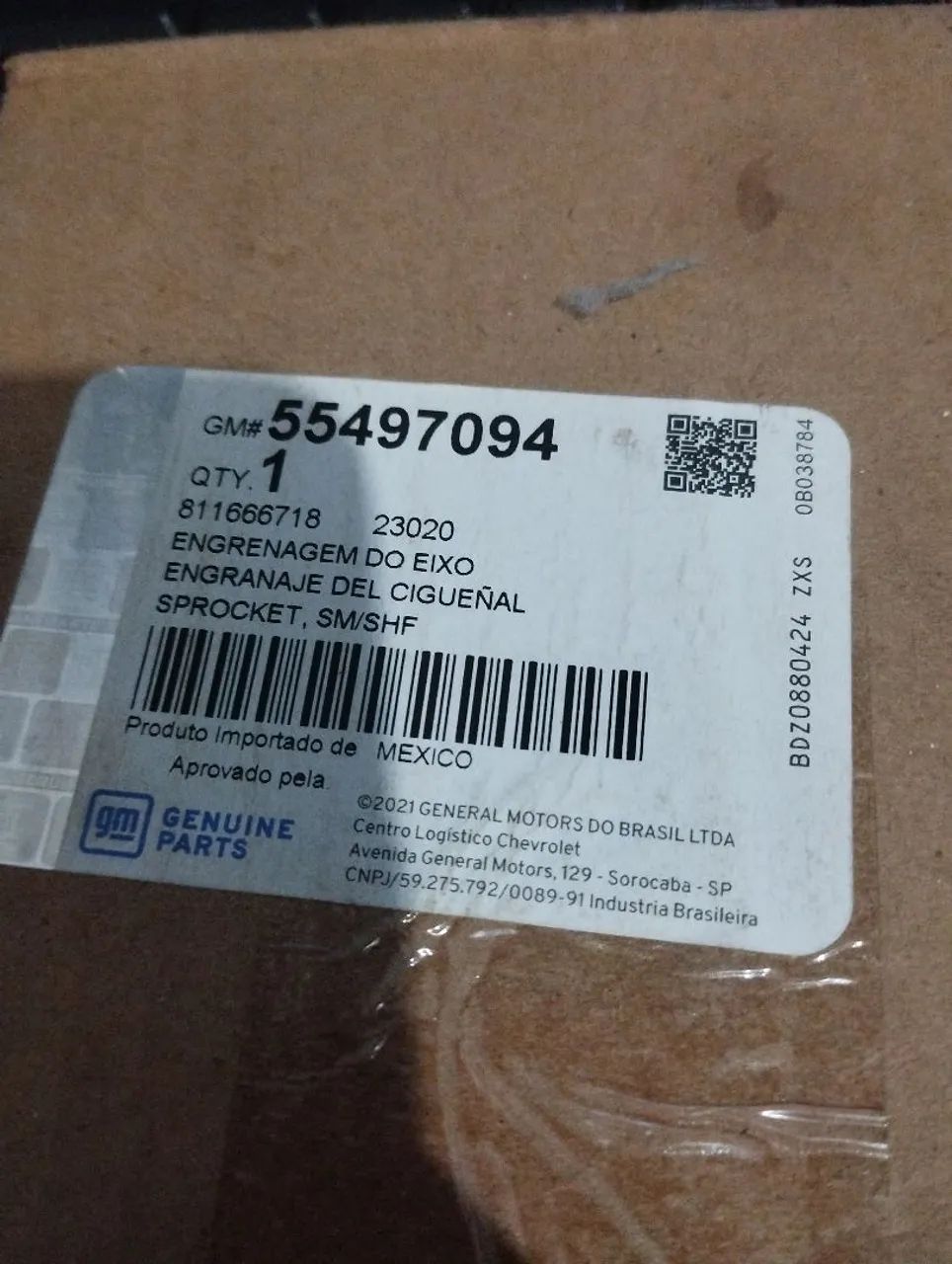 Engrenagem eixo comando de Válvula Onix/Tracker 