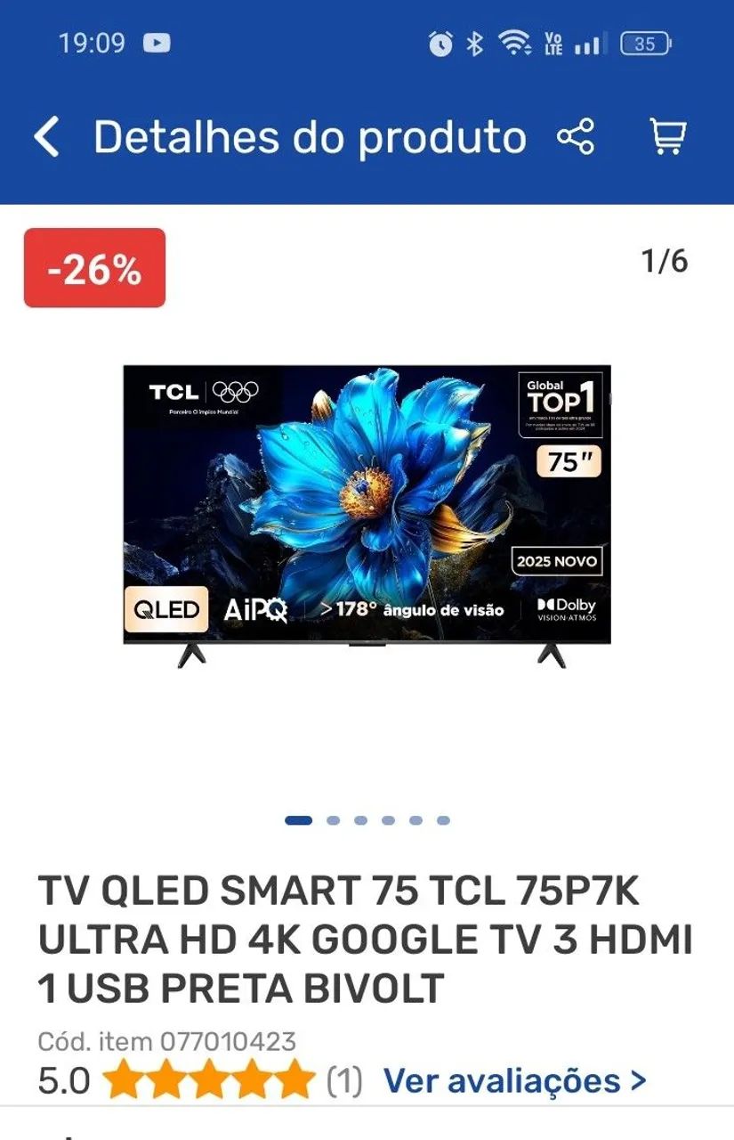 TV TCL 75P - Foto 2