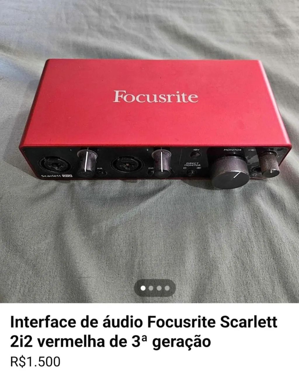 interface de audio profissional 