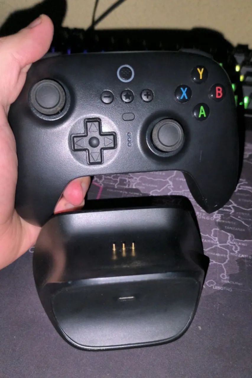 Controle 8bitdo Ultimate sem fio 2.4G e Bluetooth com doc de carregamento - Foto 3