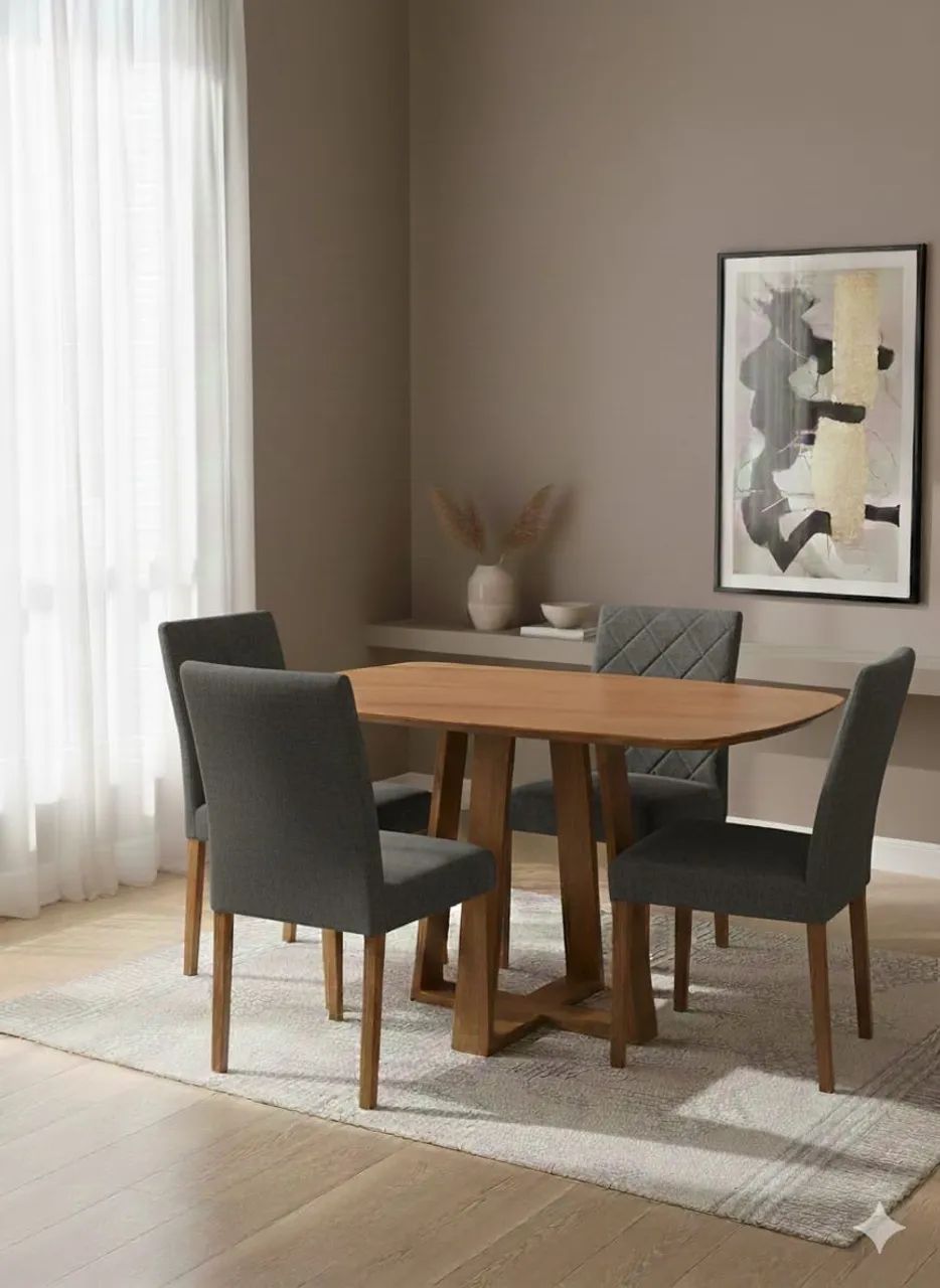  _*CONJUNTO DE MESA ÍRIS 4 LUGARES*_ ? Valor: R$ 1.575,00  - Foto 5