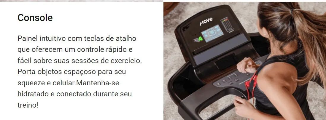 Esteira Residencial Bluetooth R4 Move - Foto 3