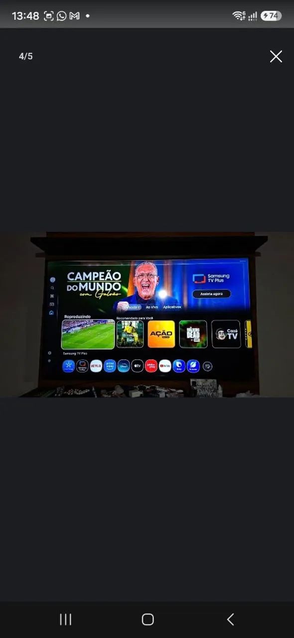 Smart TV 55 polegadas 4K com a Alexa comando de voz integrado bixby  - Foto 4