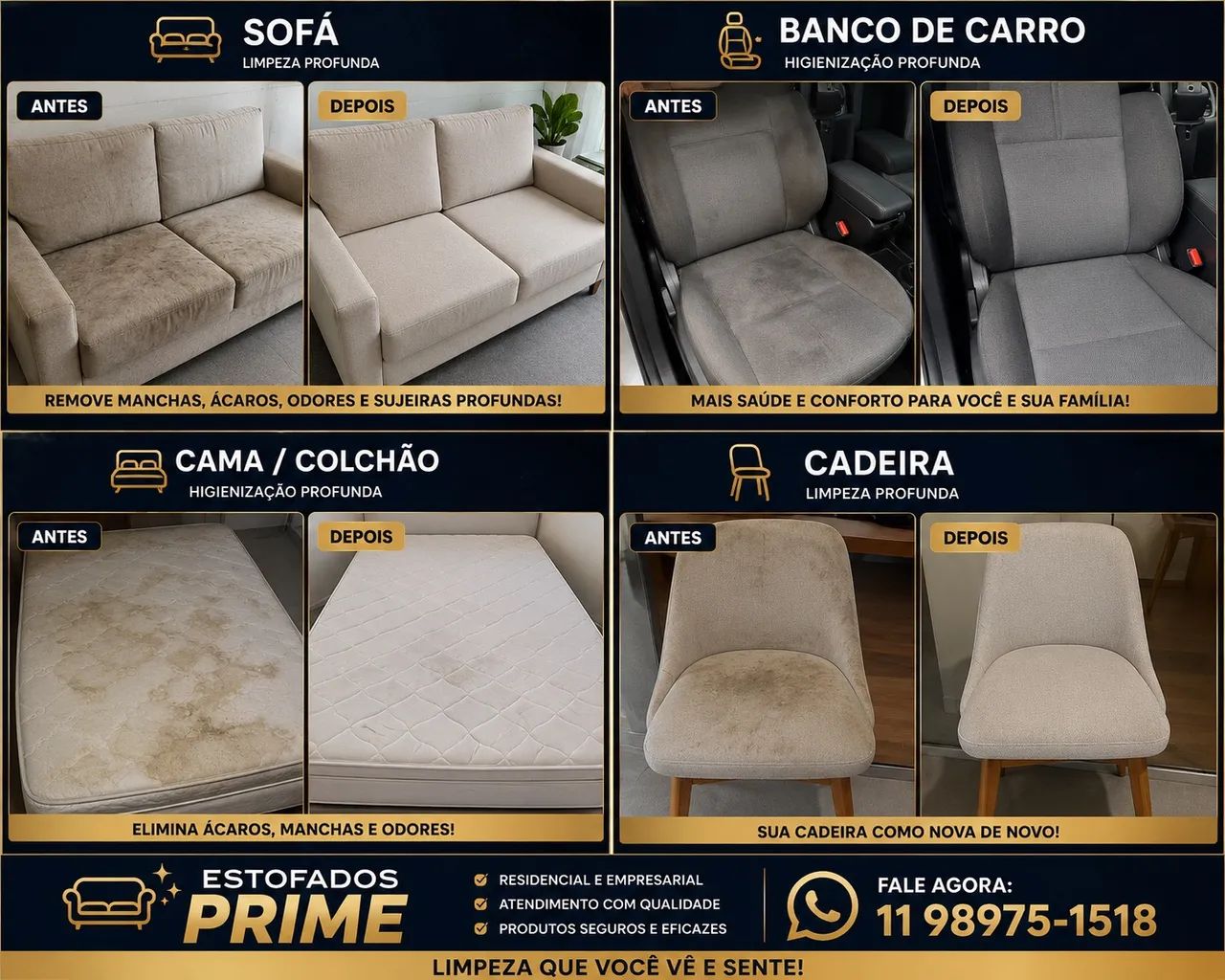 Limpeza de estofado *VALOR PROMOCIONAL ** - Foto 2
