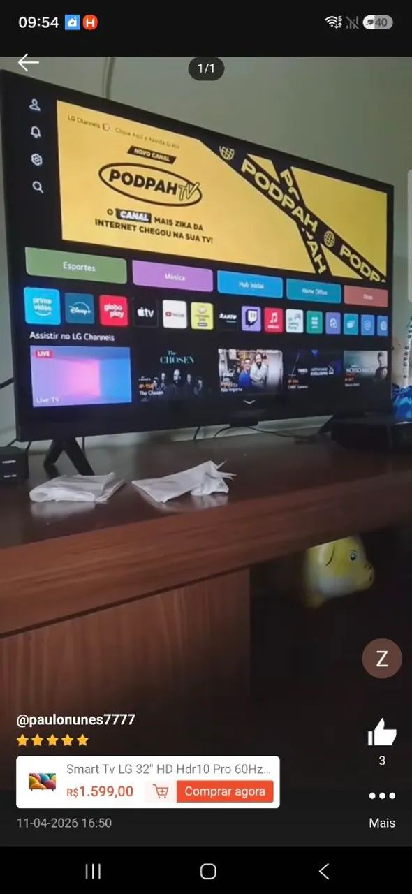 Tv ismart 32 polegadas  nova - Foto 2