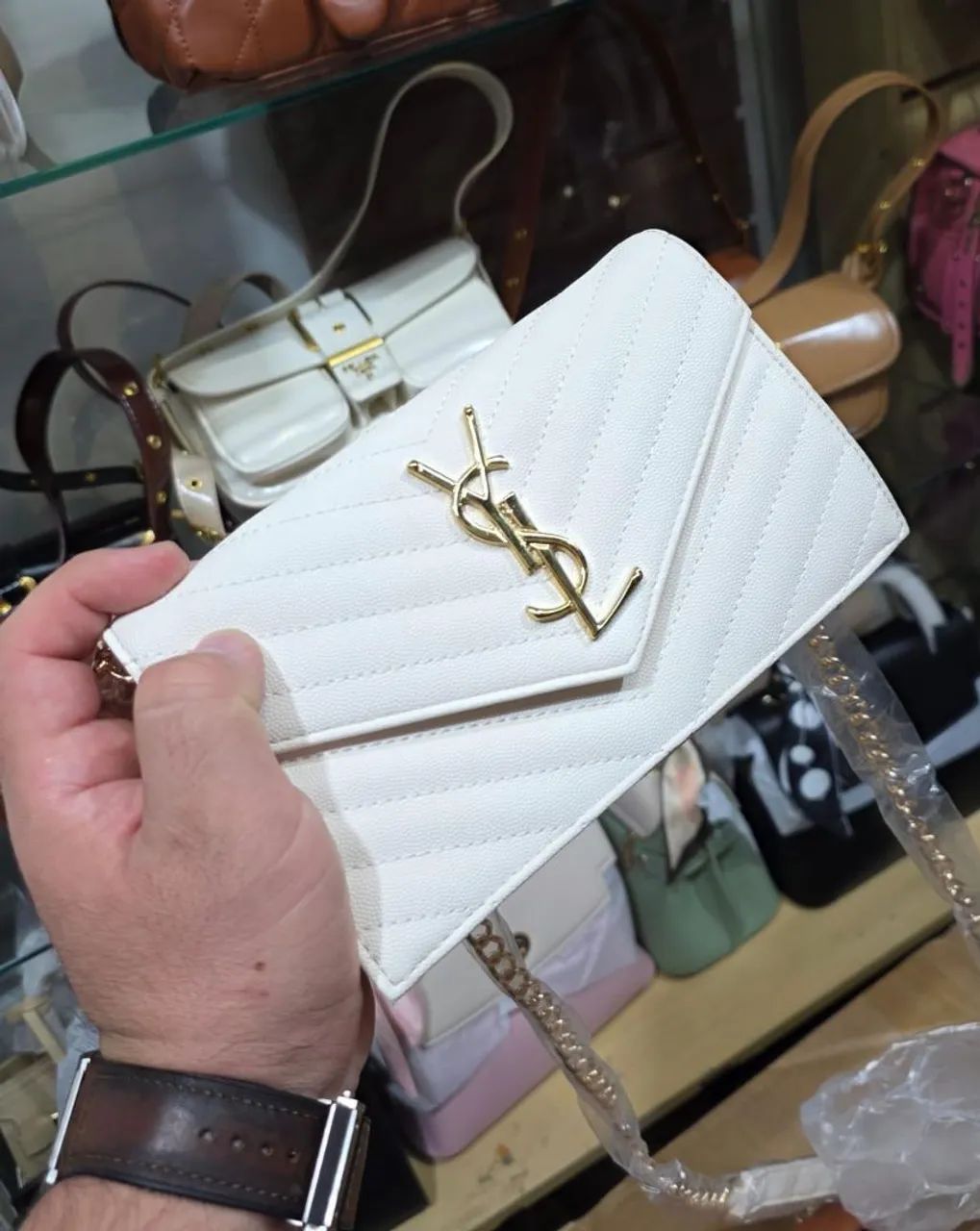 Bolsa Feminina Estilo YSL Pequena Premium - Elegante, Sofisticada e Versátil - Foto 4