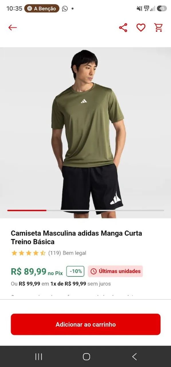 Camisa adidas original G - Foto 2