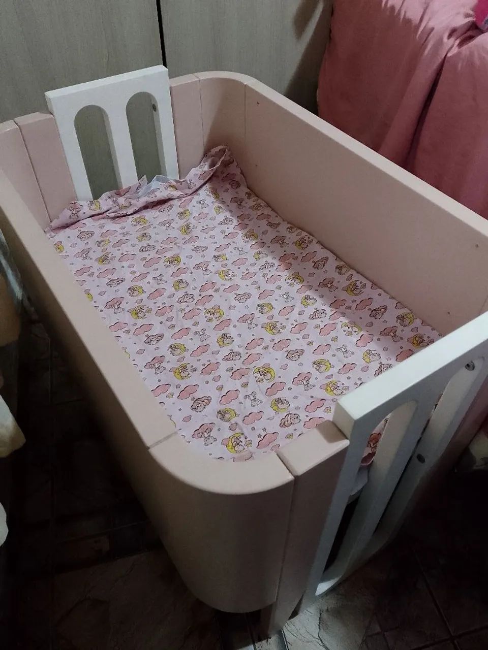 Mini berço Rosa - Foto 3