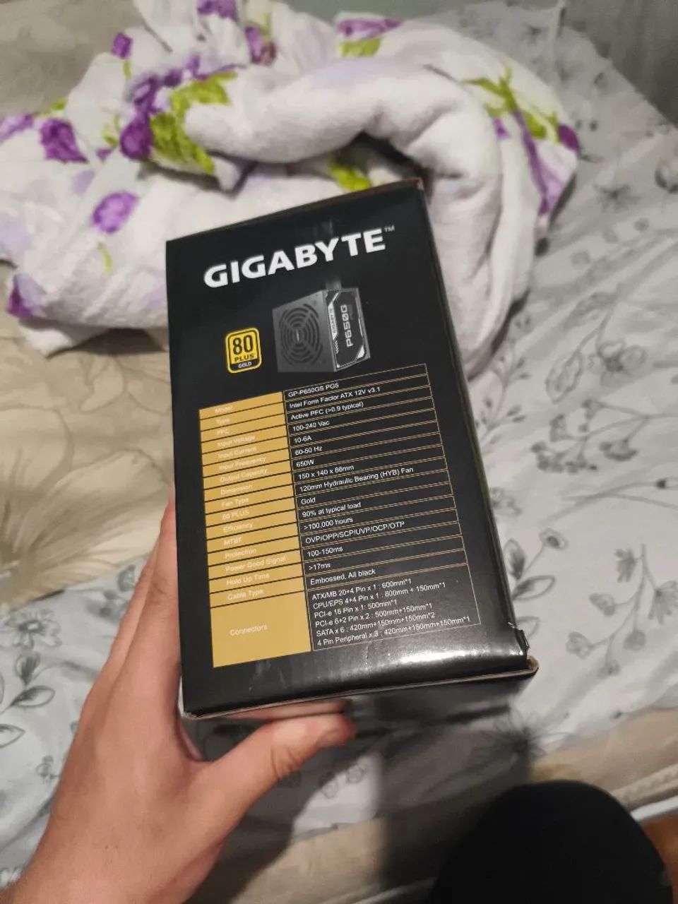 Fonte da gigabyte 650w em perfeito estado - Foto 5