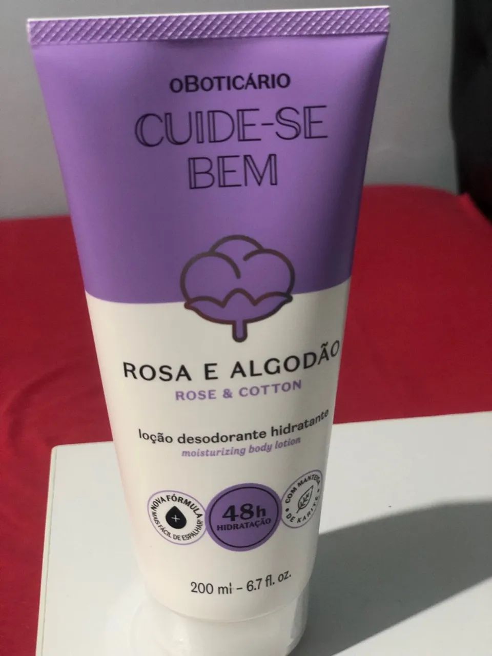 Boticário - Cuide-se bem rosa e algodão 