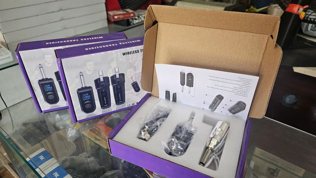 Kit transmissor e receptor UHF para microfone  - Foto 2