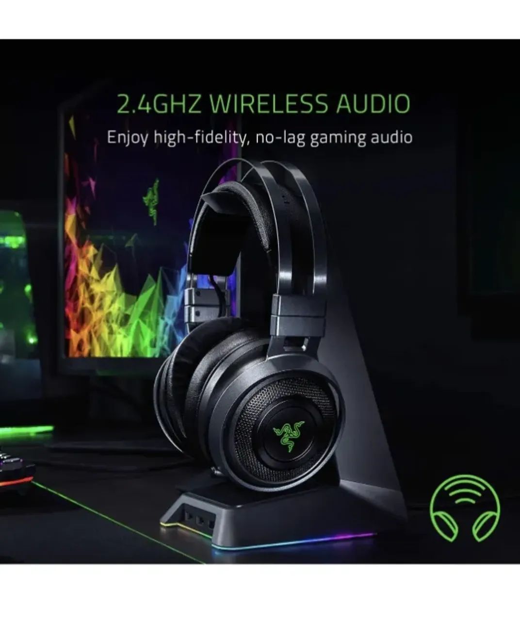 Razer Nari Ultimate - gamer com Haptic único dono - Foto 3