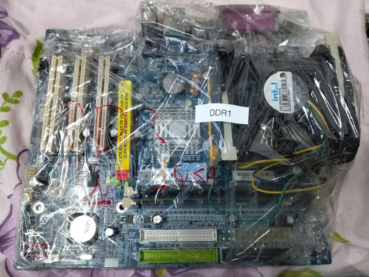 Lote com 4 placa mãe DDR 1 completa  - Foto 5