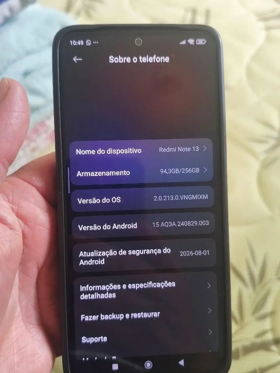 Note 13 8gb 256