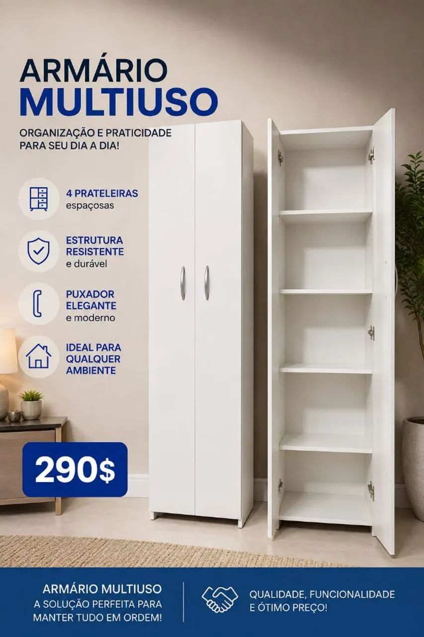 Armário Multiuso em MDF 