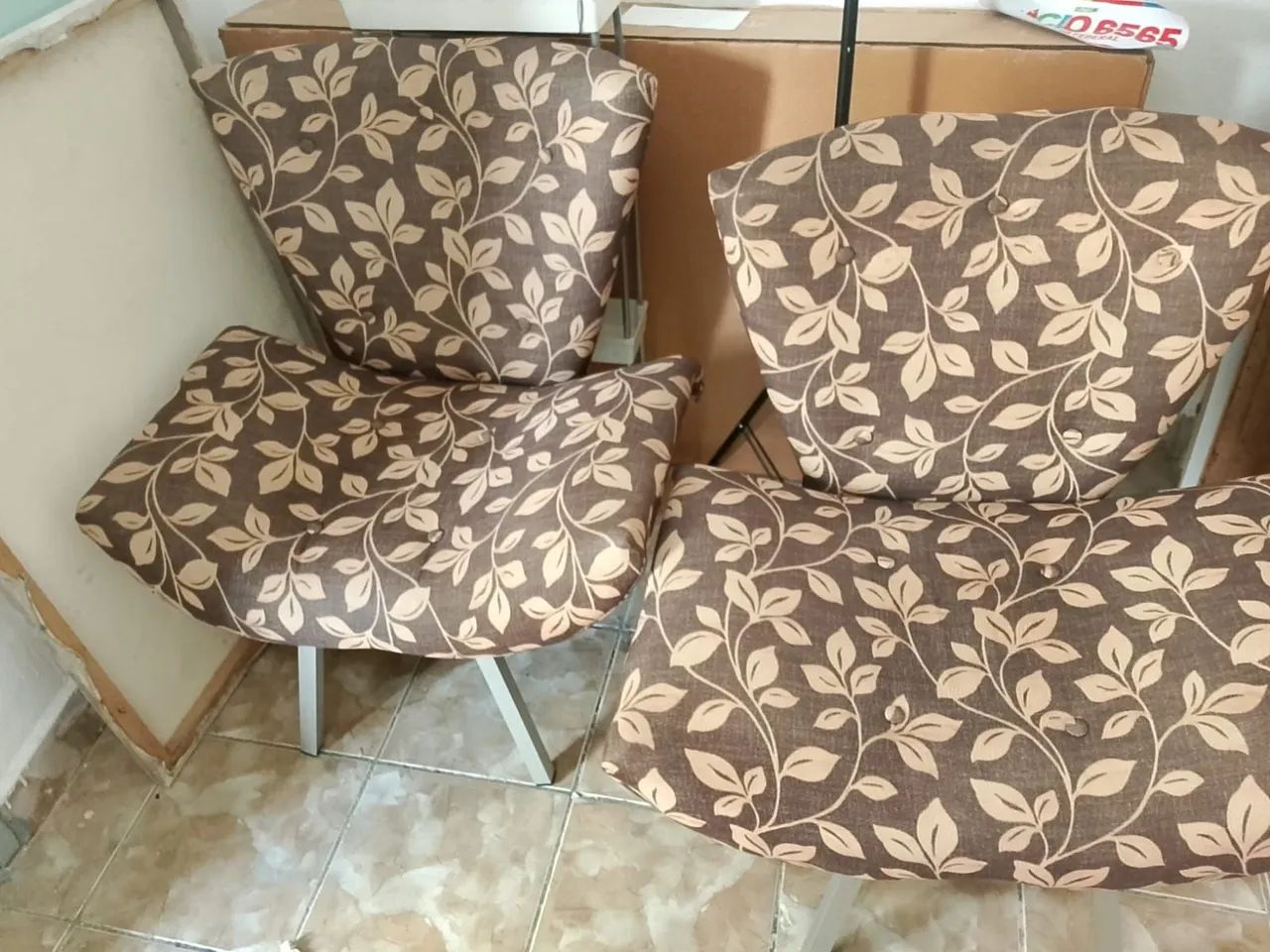 Conjunto Poltronas estofadas
