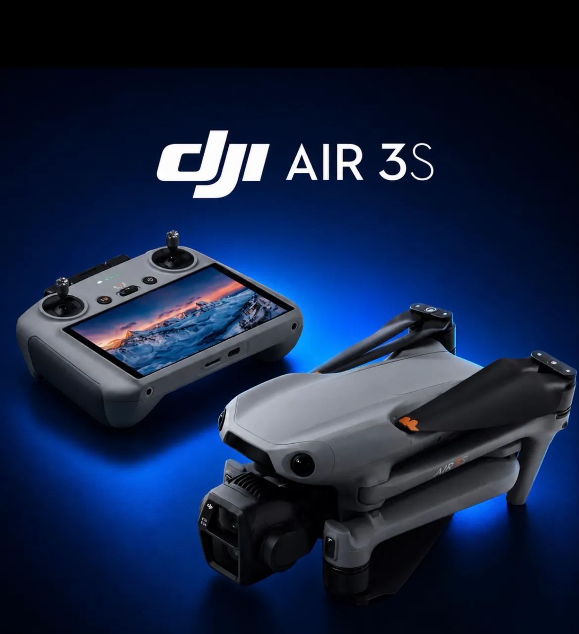Vendo Drone Dji Air 3S, Fly More Novo Lacrado - Foto 2