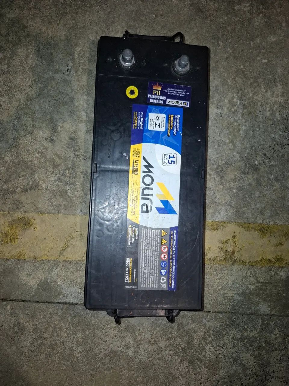 ? Bateria Moura M150BD pra vender logo  - Foto 6