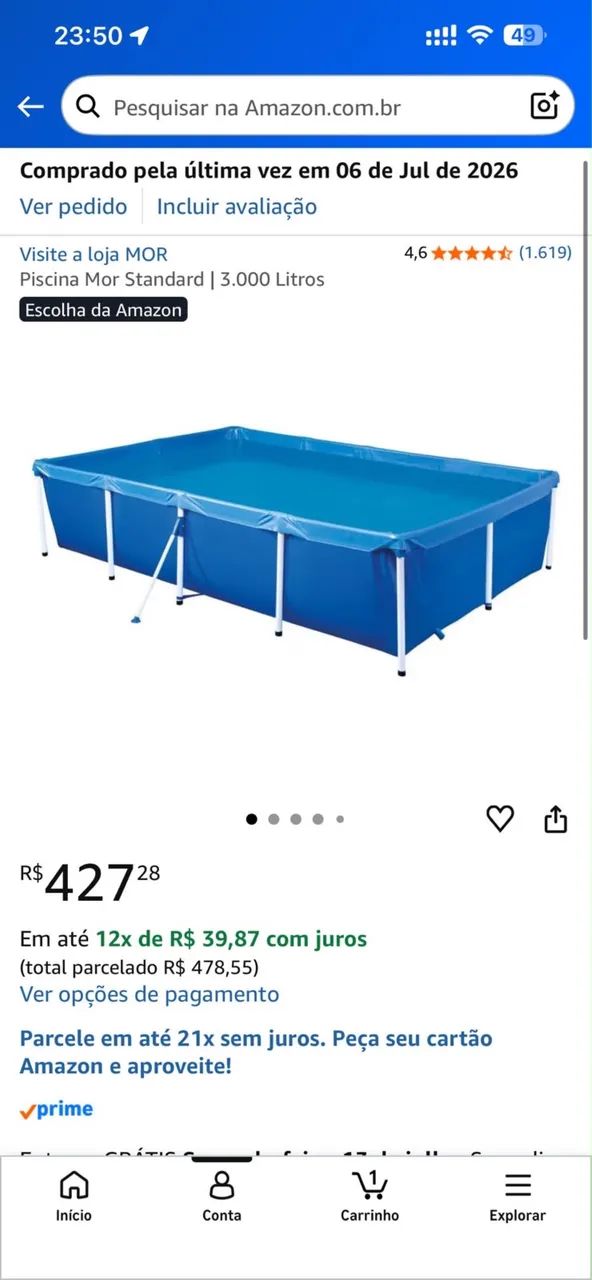 PISCINA 3 MIL LITROS *NOVA*