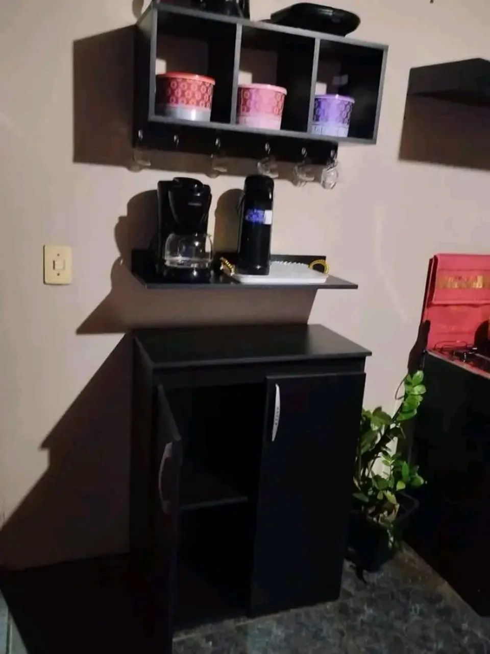 KIT CAFÉ+ MULTIUSO COM 2 PORTA MDF NOVO  - Foto 2