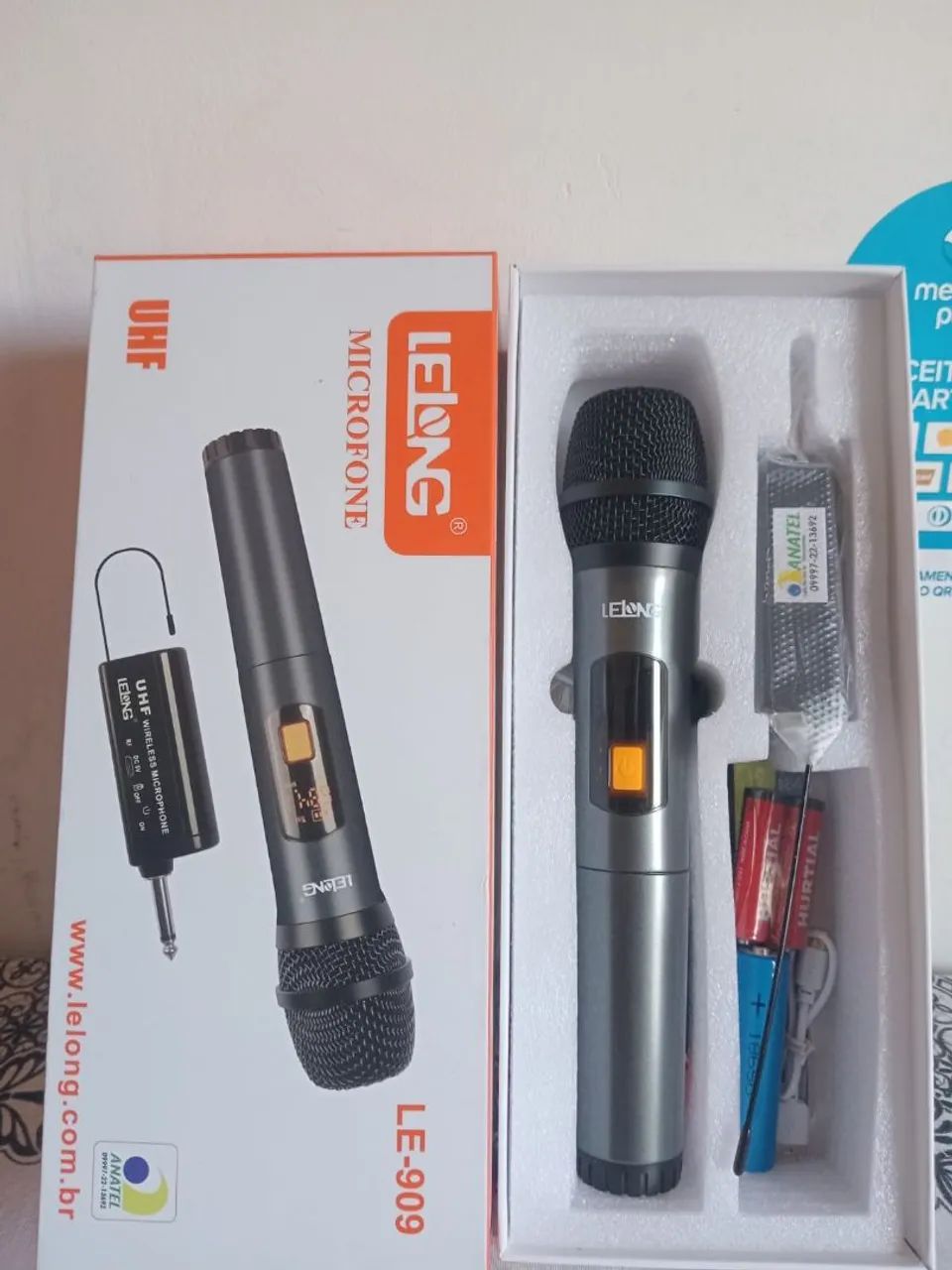Microfone profissional sem fio UHF / SUPER PROMOÇÃO  - Foto 3