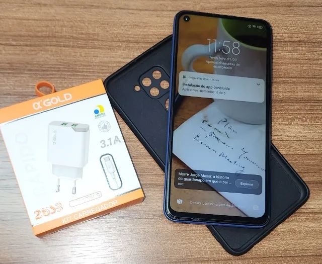 Celular Redmi Note 9 64GB e 4RAM - Foto 4