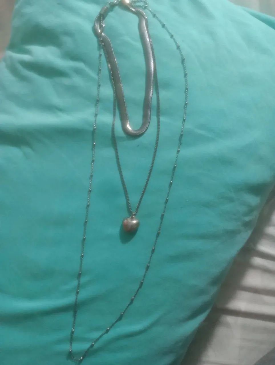 Colar com Pingente coração 