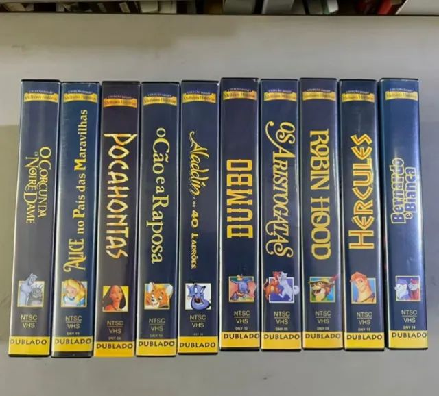 VHS disney varios titulos rei leao pequena sereia sherek cinderela - Foto 2