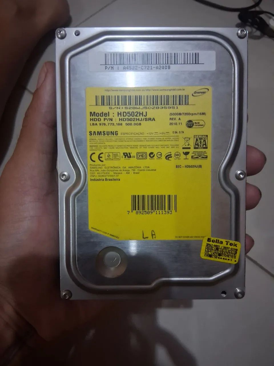 Hd de 500 gb Samsung 
