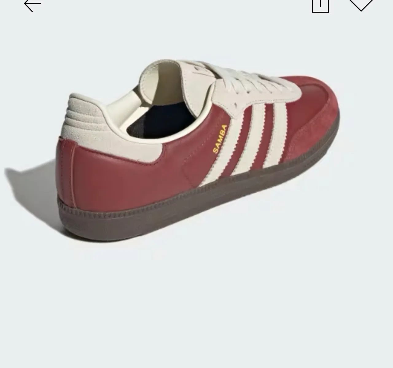 Tênis Adidas Samba bordô 36 - Foto 3