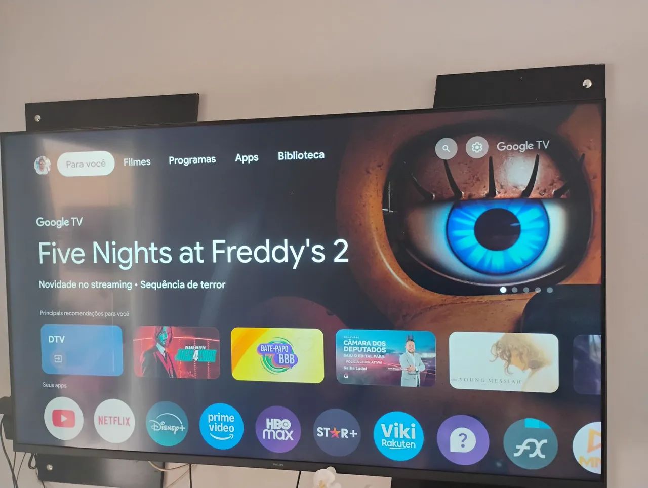 Smart tv Philips 65 POLEGADAS 4k em Castanhal 