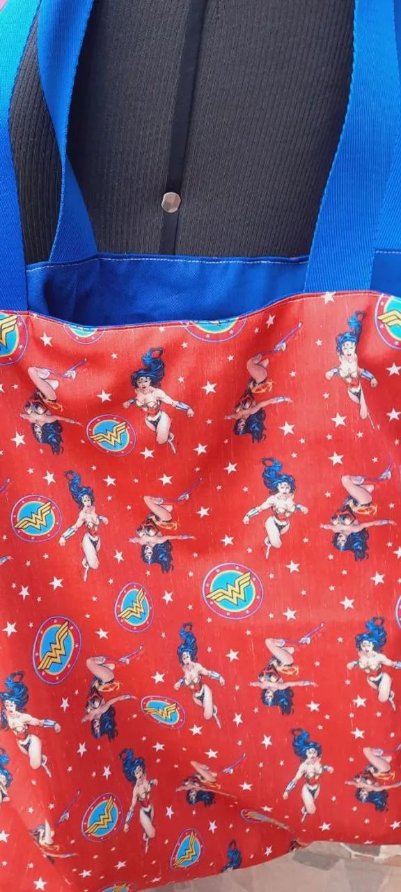 Ecobag Artesanal Premium Mulher Maravilha  - Foto 3