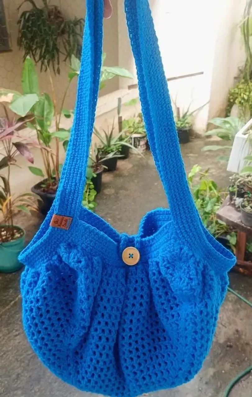 Neuartes - bolsa artesanal de crochê - Foto 2